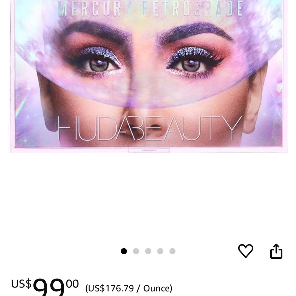 HUDA BEAUTY Purple and Silver Eyeshadow for Bold Looks